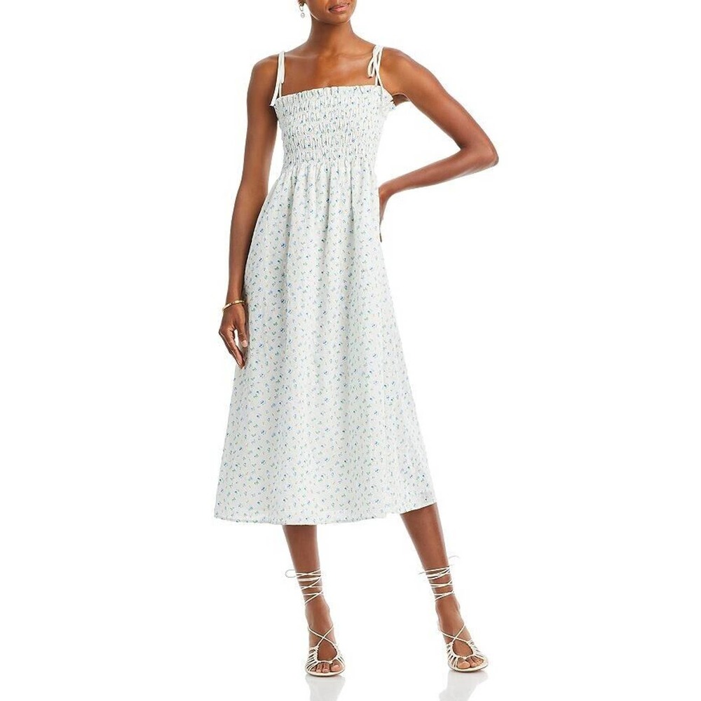 NEW Rails Faith Floral Smocked Bodice Sundress BLUEBELL SZ XL/100%AUTHENTIC
